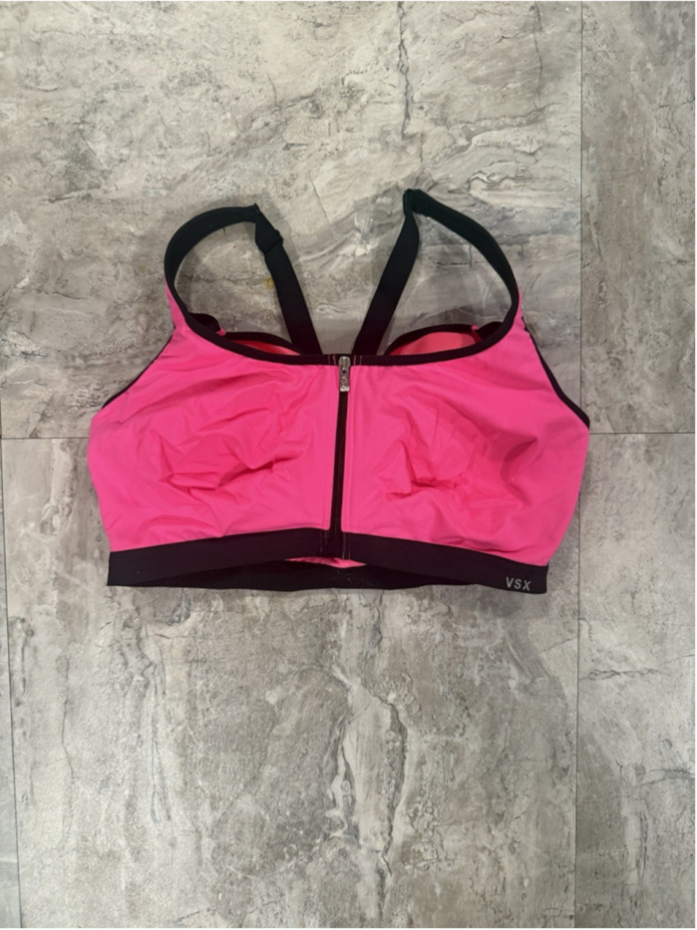 Victoria's Secret VSX Knockout Front Close Sports Bra Love Pink 38D